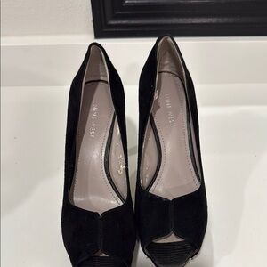 Nine West Black Peep Toe Heels